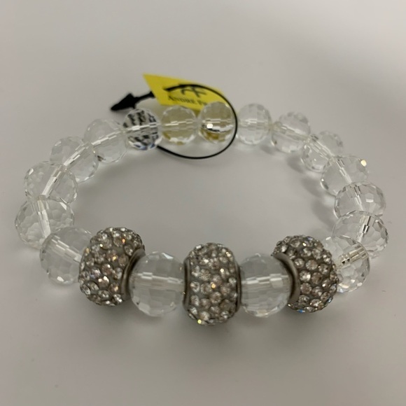 ANDRÉ FRANÇOIS Chunky beads glass stretch bracelet NWT - Picture 5 of 9